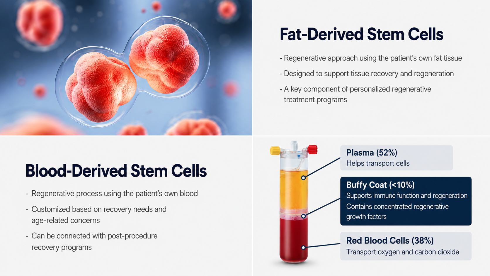 Fat-Derived Stem Cells / Blood-Derived Stem Cells
