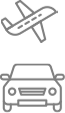 Airport bus direction icon