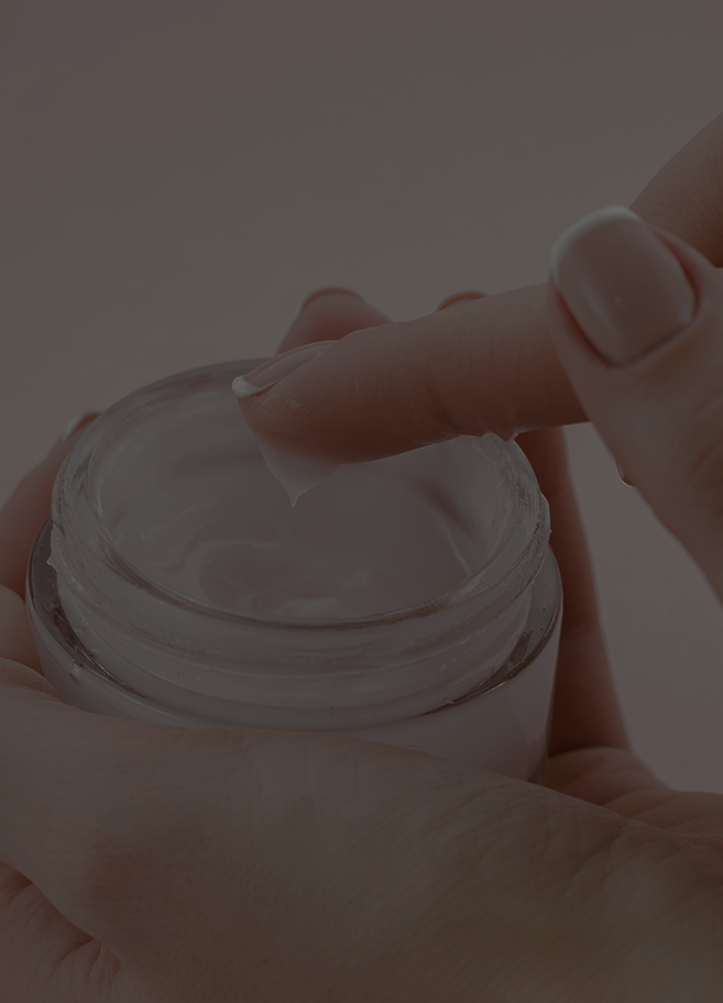 Breast surgery post-op mobile: scar care with ointments and patches
