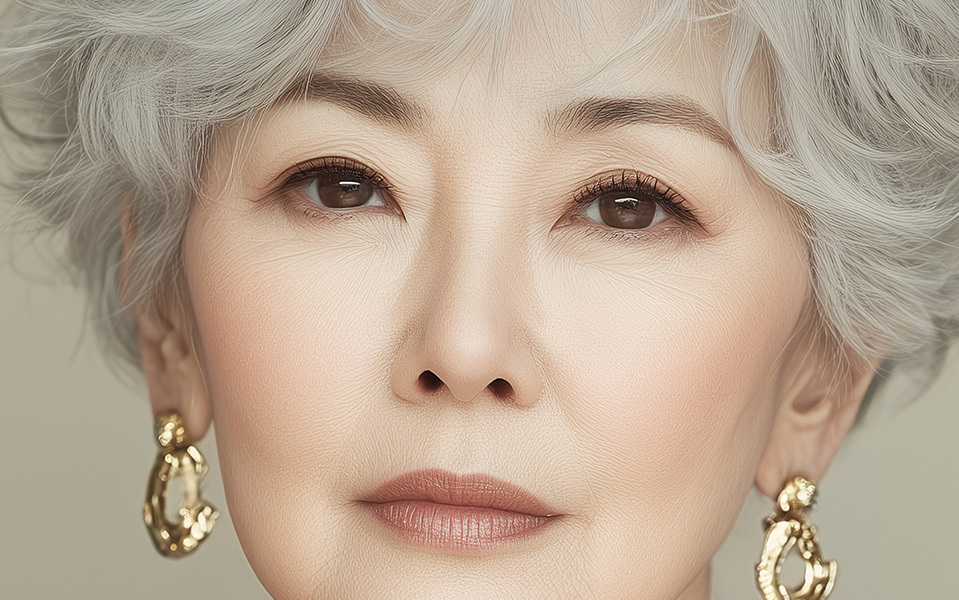 Brow lift removing excess tissue below the eyebrow to lift sagging upper eyelid skin at NANA