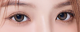 Elegant yet natural semi-outer line double eyelid achieving glamorous open-front appearance at NANA