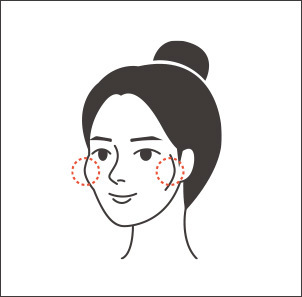 Long-curved jawbone resection illustration for V line surgery