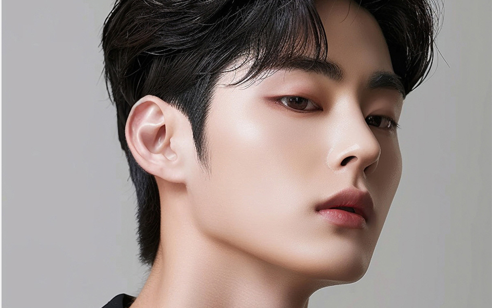 Male rhinoplasty creating straight masculine nose profile from glabella to tip at NANA Plastic Surgery
