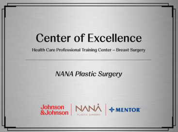 NANA Plastic Surgery Named Official Global Mentor Center of Excellence Training Center